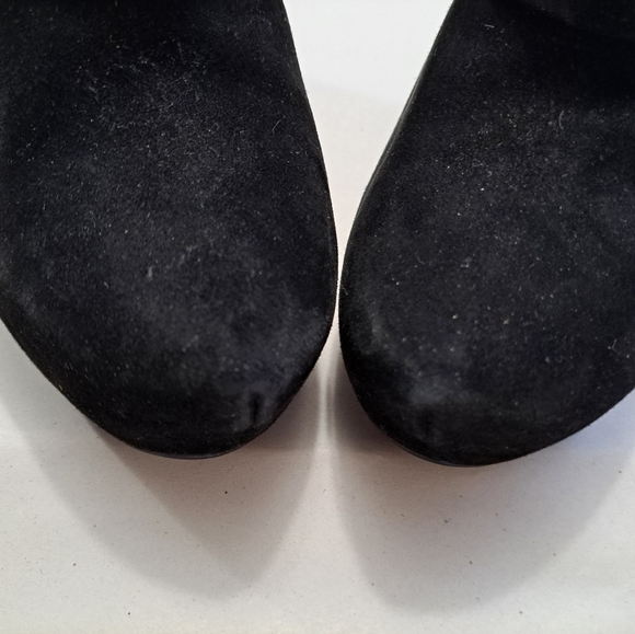 Me Too Black Suede Platform Booties Size 6.5 - Picture 4 of 11